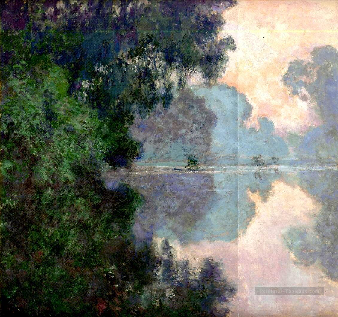 Matin sur la Seine près de Giverny Claude Monet Peintures à l'huile